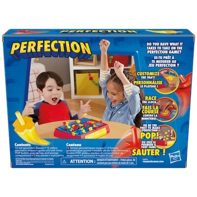 Jeu pour enfants Perfection, jeu sautant, plus de 250 combinaisons possibles sur le plateau, jeux pour 1 joueur ou plus