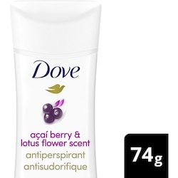 Dove Antisudorifique en Bâton Baie d'Açaï et Fleur de Lotus 74 g, 12,15 $/100g