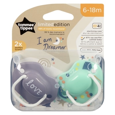 Tommee Tippee Pacifiers 6-18m Limited Edition 1 ea, $8.99/1ea