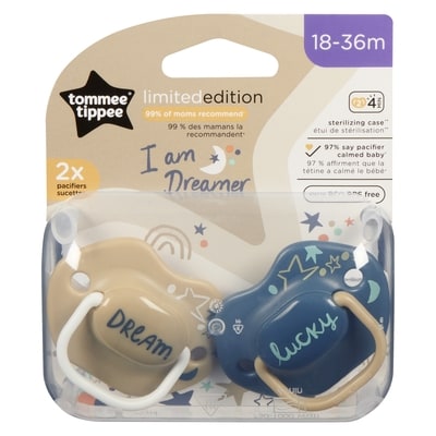 Tommee Tippee Pacifiers Limitededition 18-36m 1 ea, $8.99/1ea