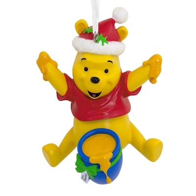 Hallmark Ornament, Resin Figural Winnie the Pooh with Honey Pot 1 ea, $13.00/1ea