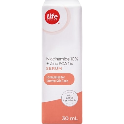 Life Brand Niacinamide 10% and Zinc PCA 1% Serum 30 ml, $24.97/100ml