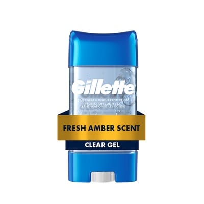 Gillette ClearShield Clear Gel Antiperspirant and Deodorant, Fresh Amber Scent 108 g, $7.40/100g