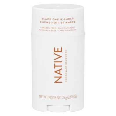Native Natural Deodorant, Black Oak and Amber, Aluminum Free 75 g, $16.79/100g