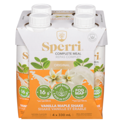 Sperri Complete Plant-Based Meal Replacement Vanilla Maple 4x330.0 ml, $1.51/100ml