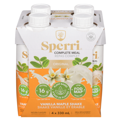 Sperri Complete Plant-Based Meal Replacement Vanilla Maple 4x330.0 ml, $1.74/100ml