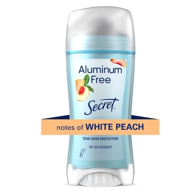 Secret Aluminum Free Deodorant for Women, White Peach 68 g, $13.22/100g