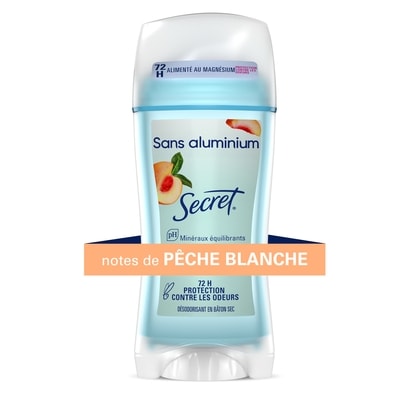Secret Désodorisant pour femmes sans aluminium, Pêche blanche 68 g, 14,69 $/100g