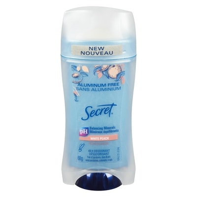 Secret Antisudorifique et désodorisant invisible en bâton  Thérapeutique, Pêche blanche 68 g, 11,76 $/100g