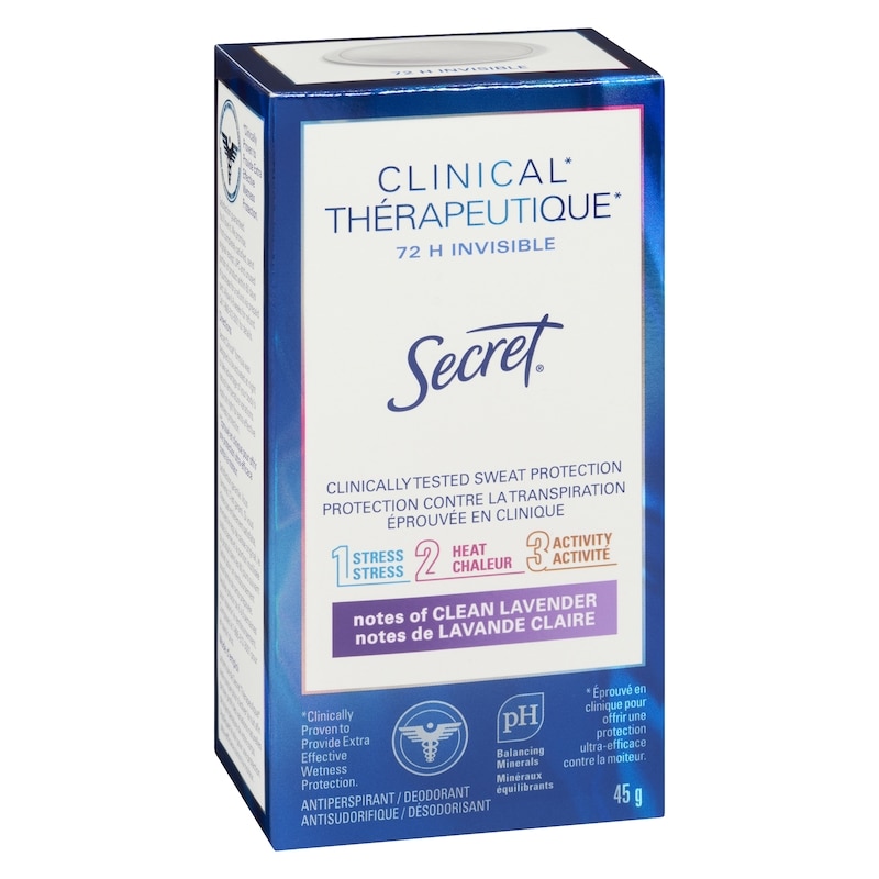 Clinical Strength Invisible Solid Antiperspirant and Deodorant, Clean Lavender