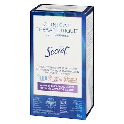Clinical Strength Invisible Solid Antiperspirant and Deodorant, Clean Lavender