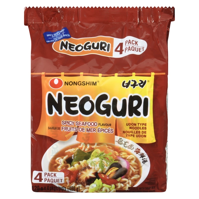 Neoguri Ramyun Noodles With Soup Mix Spicy Seafood Flavour