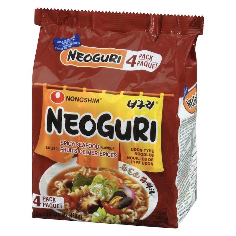Neoguri Ramyun Noodles With Soup Mix Spicy Seafood Flavour