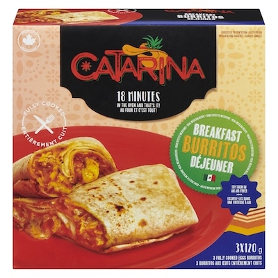 Catarina Fully Cooked Eggs Burritos 360 g, $2.78/100g