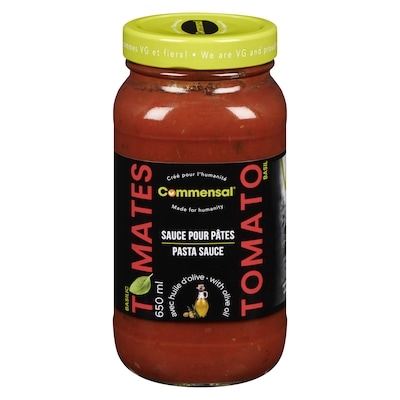 Commensal Pasta Sauce Tomato Basil 650 ml, $0.92/100ml