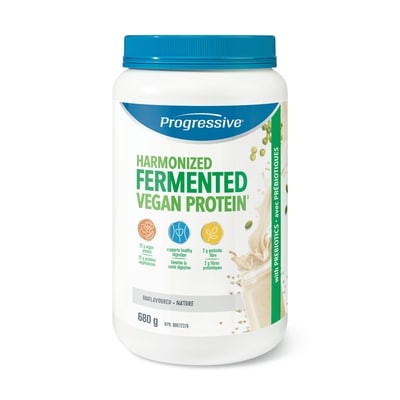 Progressive Poudre de protéines végétaliennes harmonisée, Nature 680 g, 9,56 $/100g