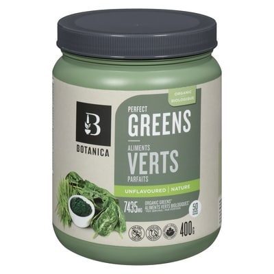 Botanica Perfect Greens Unflavoured 400 g, $20.00/100g