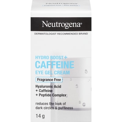 Neutrogena Hydro Boost Caffeine Eye Gel Cream, Hyaluronic Acid Eye Cream, Antioxidant Moisturizer, Fragrance Free 14 g, $224.93/100g