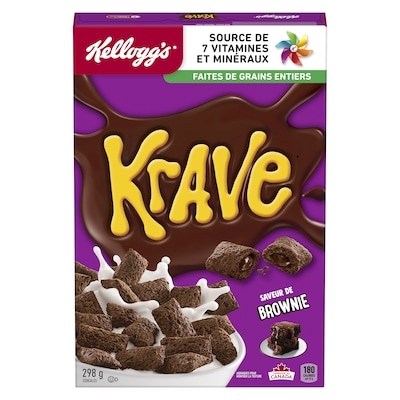 Kellogg’s Céréales saveur de brownie 298 g, 2,01 $/100g