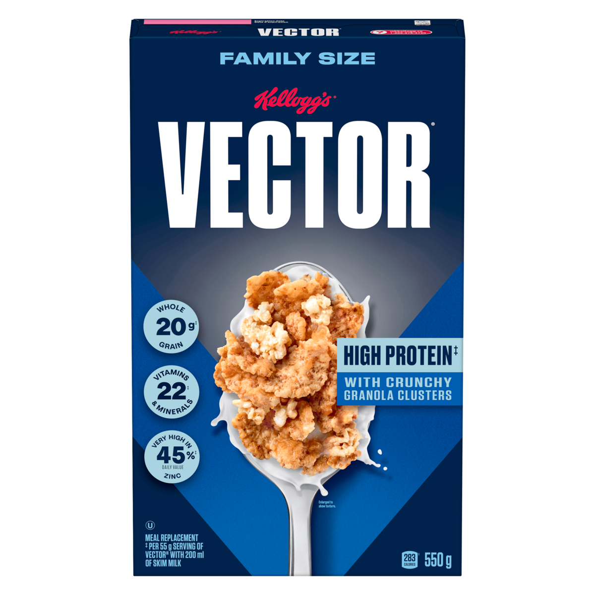 Kellogg's Vector High Protein Cereal, Family Size