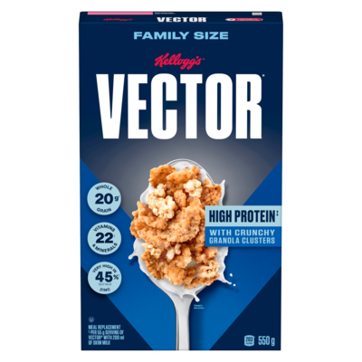 Kelloggs Vector Meal Replacement Family Size 550 g, $1.18/100g