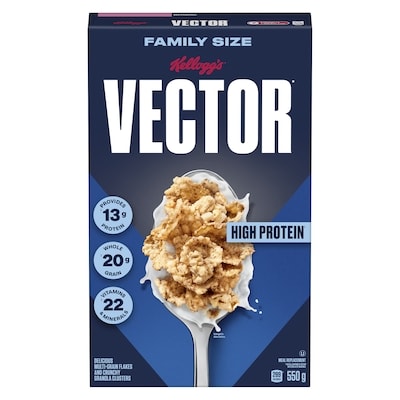Kelloggs Vector Meal Replacement Family Size 550 g, $1.45/100g
