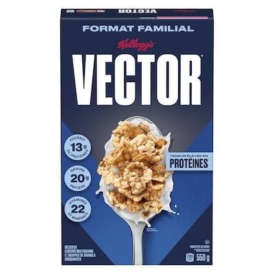 Kellogg’s Vector substitut de repas format familial 550 g, 1,45 $/100g