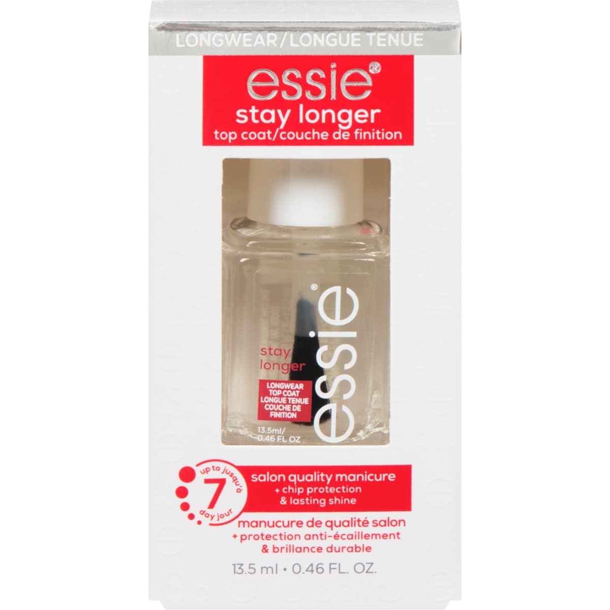 Essie Stay Longer Premium Longwear Top Coat, Chip-Protection, Stay Longer 13.5 ml, $88.81/100ml