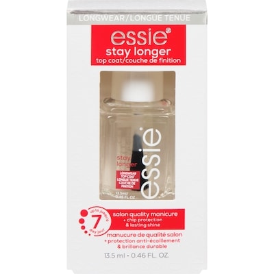 Essie Stay Longer Premium Longwear Top Coat, Chip-Protection, Stay Longer 13.5 ml, $85.11/100ml