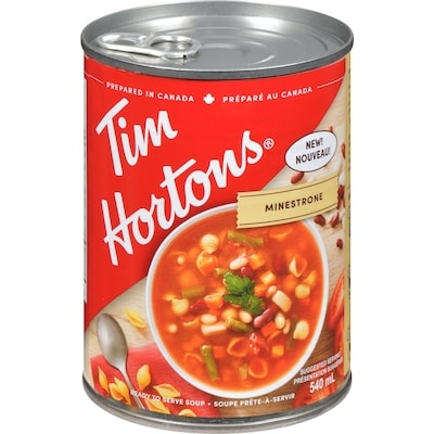 Tim Hortons Ready To Serve Soup Minestrone 540 ml, $0.60/100ml