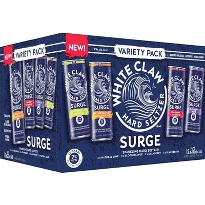 WHITE CLAW Emballage varié Hard Seltzer (Pièce d’identité requise au moment du ramassage) 12x355.0 ml, 0,82 $/100ml