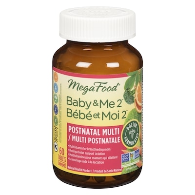 MegaFood Baby & Me 2 Postnatal Multi 60 ea, $1.13/1ea