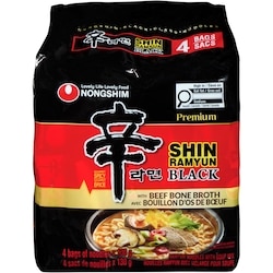 Nong Shim Premium Noodle Soup Spicy Pot-Au-Feu Flavour Black 520 g, $2.11/100g