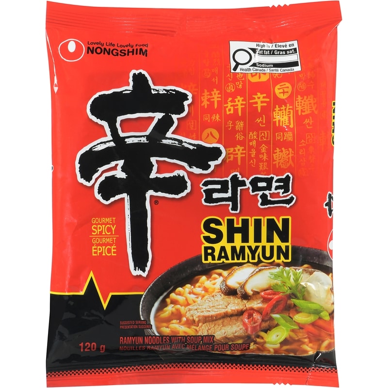 Shin Noodles With Soup Mix Gourmet Spicy