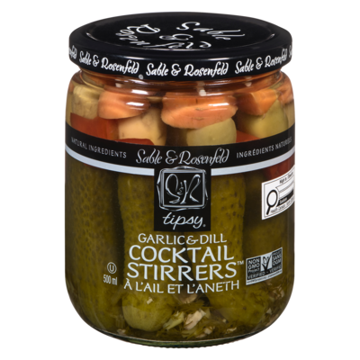 Sable and Rosenfeld Tipsy Cocktail Stirrers Garlic & Dill 500 ml, $2.00/100ml