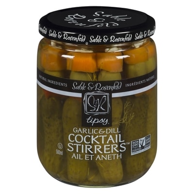 Sable and Rosenfeld Tipsy Cocktail Stirrers Garlic & Dill 500 ml, $1.90/100ml