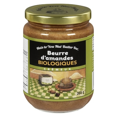 Nuts to You Beurre d'amandes biologiques crémeux 365 g, 4,93 $/100g