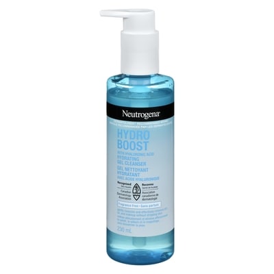 Neutrogena Hydro Boost Fragrance-Free Hydrating Cleansing Gel, Facial Cleanser, Hyaluronic Acid, Paraben Free 230 ml, $7.39/100ml