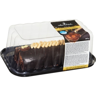 Gâteau bûche chocolat et caramel