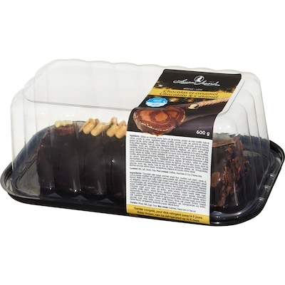 Gâteau bûche chocolat et caramel