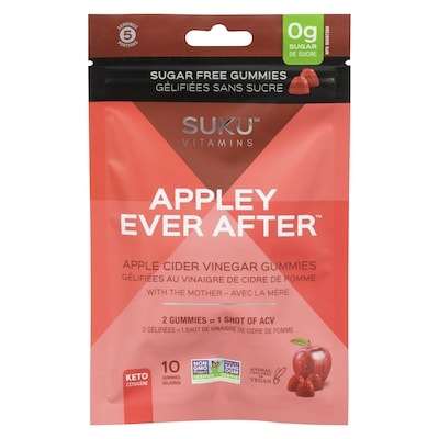 SUKU Appley Ever After Apple Cider Vinegar Gummies 10 ea, $0.80/1ea