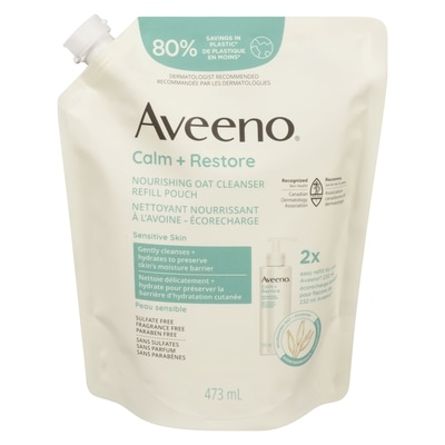 Aveeno Calm & Restore Nourish Oat Cleanser Pouch 473 ml, $4.23/100ml