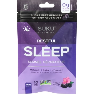 SUKU Gélifiées sans sucre sommeil réparateur 10 ea, 0,80 $/1ch
