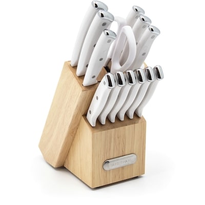 Farberware Ensemble de couverts EdgeKeeper 14 pièces - Triple rivet, blanc 1 ea, 85,00 $/1ch