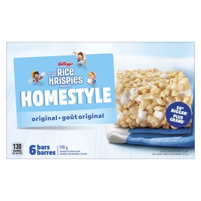 Homestyle carrés aux rice krispies goût original