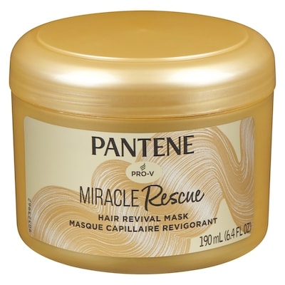 Pantene Hair Mask, Deep Conditioning Hair Mask for Dry Damaged Hair, Miracle Rescue 190 ml, $4.42/100ml