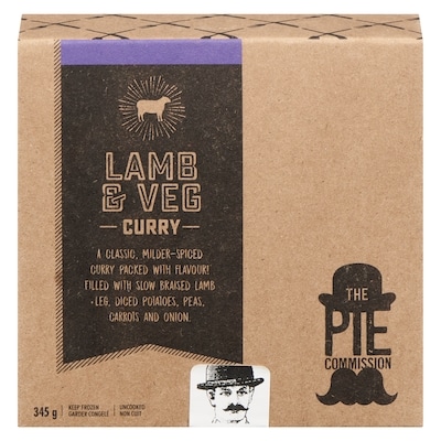 The Pie Commission Lamb & Vegetable Curry Pie 345 g, $3.19/100g