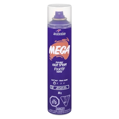 Aussie Mega Flexible Hair Spray for Curly Hair, Straight Hair, and Wavy Hair 283 g, $2.82/100g