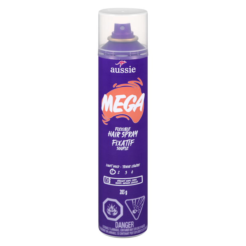 Mega Flexible Hair Spray for Curly Hair, Straight Hair, and Wavy Hair