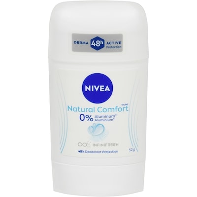 Nivea Natural Comfort Aluminum Free Deodorant Stick 52 g, $11.52/100g